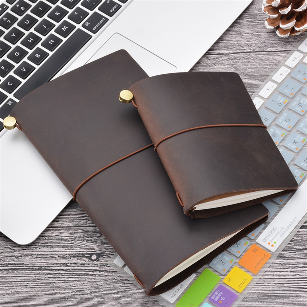 Travel Journal Accessories - دفتر مسافر من الجلد الطبيعي يمكنك