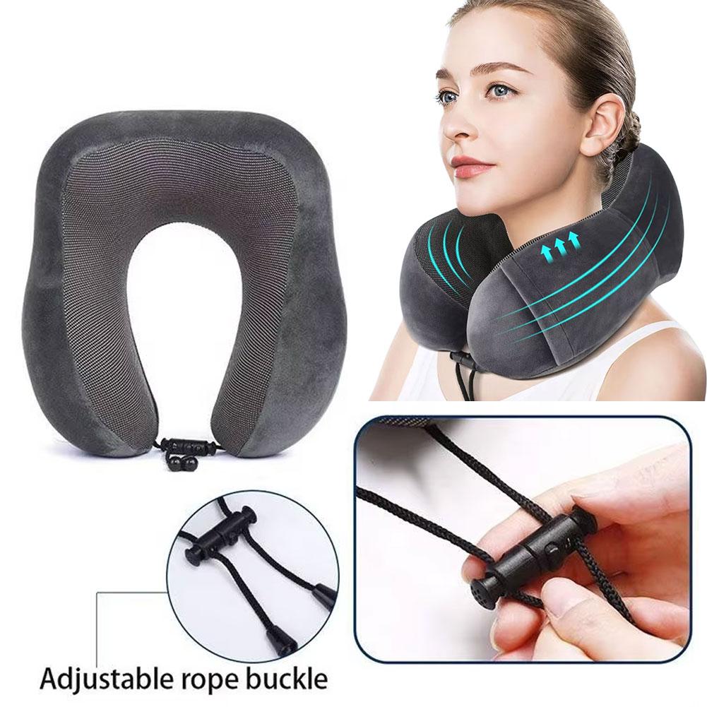وسادة رقبة انتعاش بطيء على شكل - مراجعة Travel Pillow Inflatable وسعره