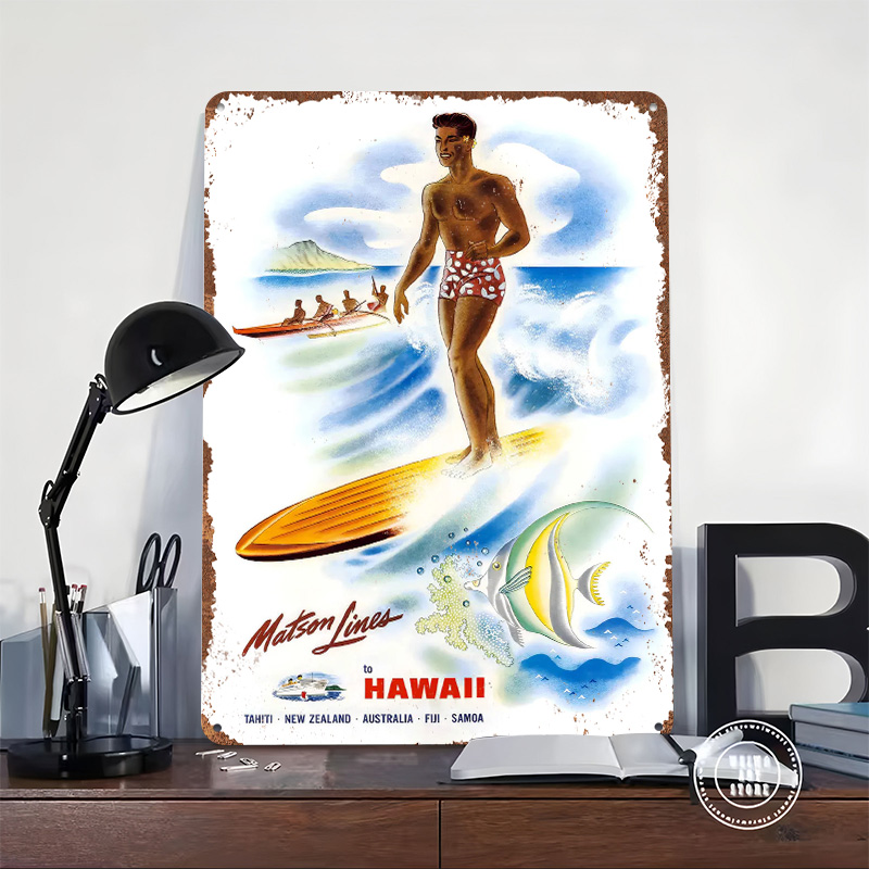لافتة سفر عتيقة لخطوط ماتسون ه - مراجعة Travel Accessories Hawaii وسعره