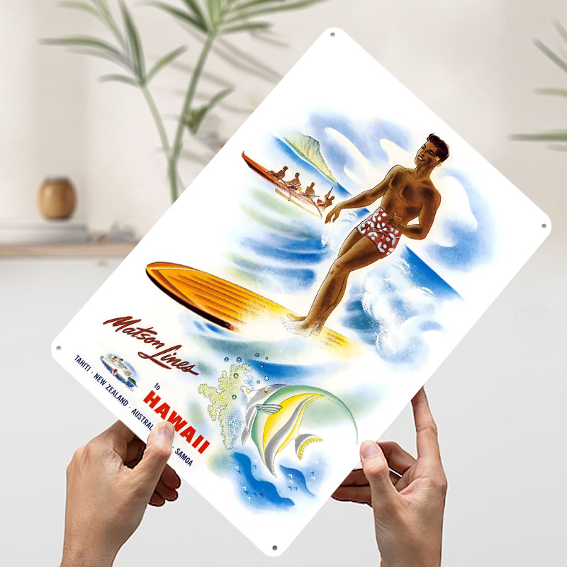 لافتة سفر عتيقة لخطوط ماتسون ه - مراجعة Travel Accessories Hawaii وسعره