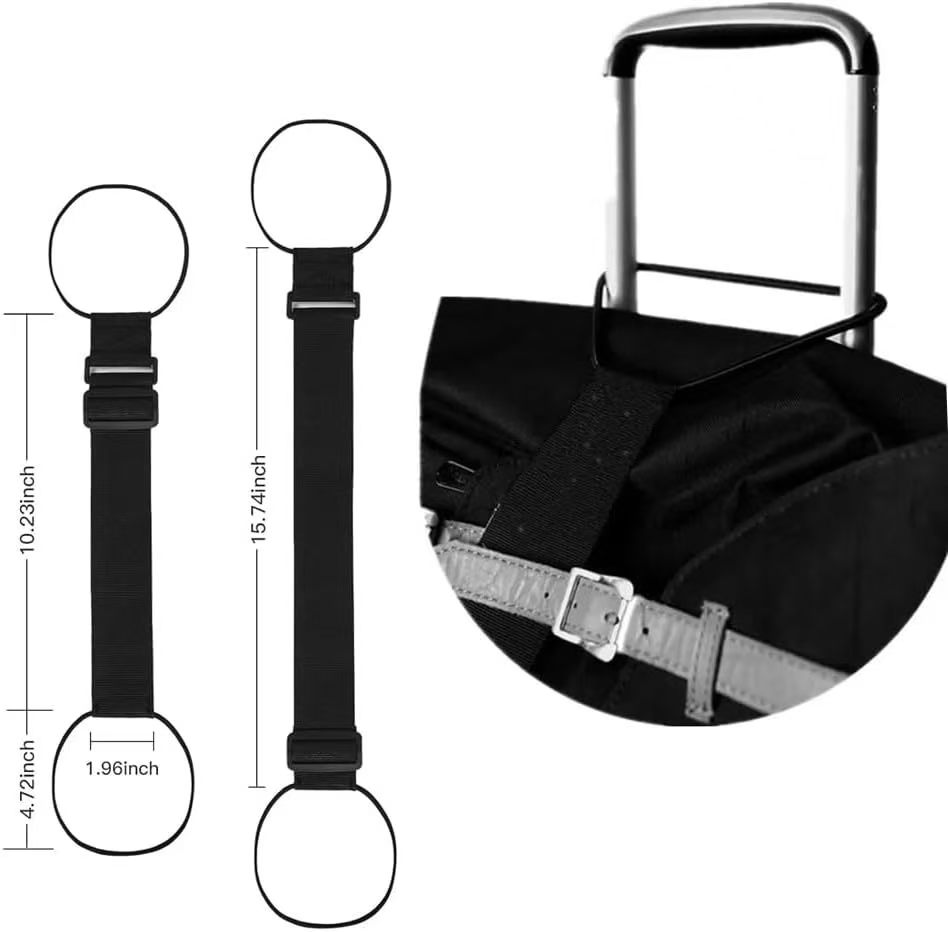 حزام أمتعة قابل للتعديل، حزام  - مراجعة Travel Accessories Luggage Straps وسعره