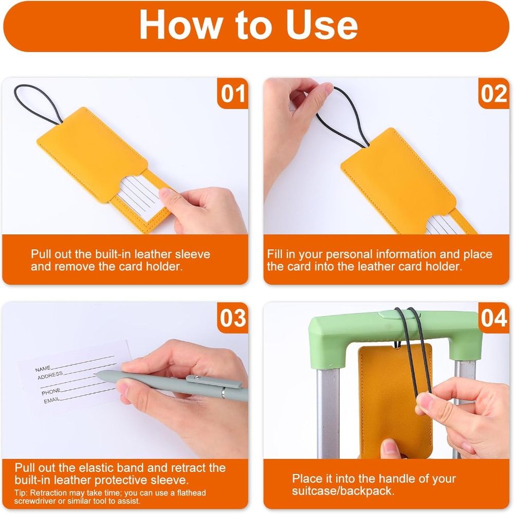 بطاقة تعريف الأمتعة من الجلد ا - مراجعة Travel Accessories Luggage Straps وسعره