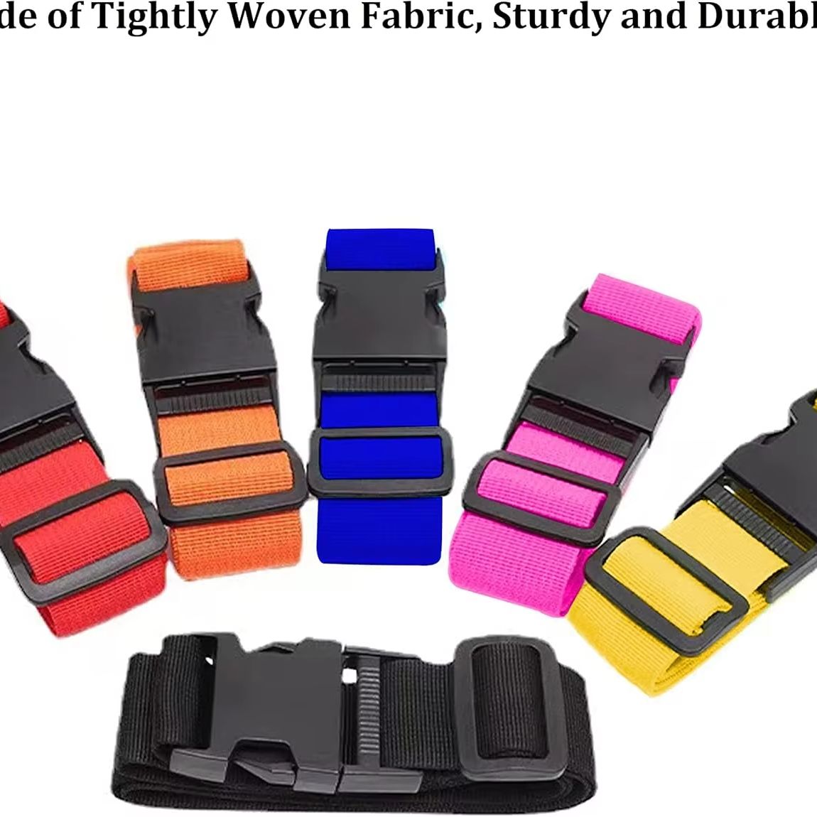 أحزمة أمتعة قابلة للتعديل بألو - مراجعة Travel Accessories Luggage Straps وسعره