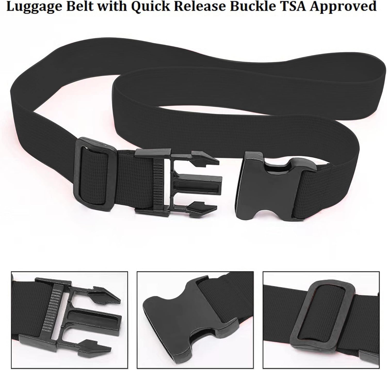 أحزمة أمتعة قابلة للتعديل بألو - مراجعة Travel Accessories Luggage Straps وسعره