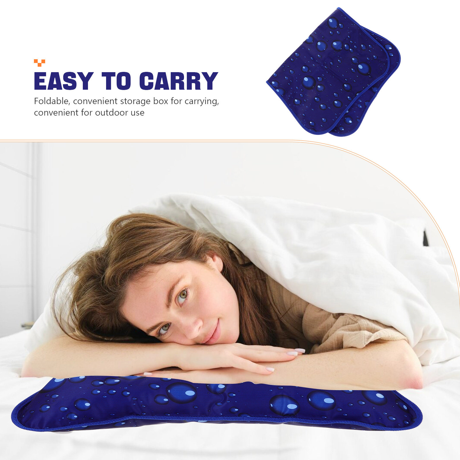وسادة تبريد قابلة للنفخ بالماء - مراجعة Travel Pillow Inflatable وسعره