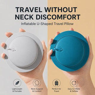 وسادة رقبة قابلة للنفخ للسفر م - مراجعة Travel Pillow Inflatable وسعره