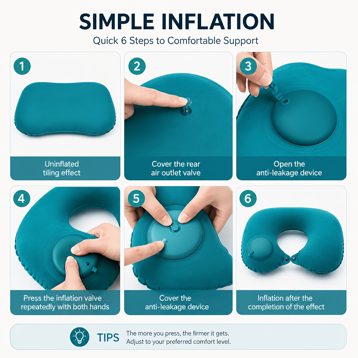 وسادة رقبة قابلة للنفخ للسفر م - مراجعة Travel Pillow Inflatable وسعره