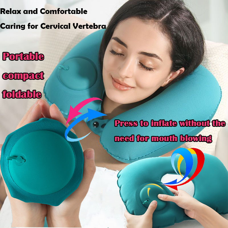 وسادة سفر على شكل حرف U خفيفة  - مراجعة Travel Pillow Inflatable وسعره