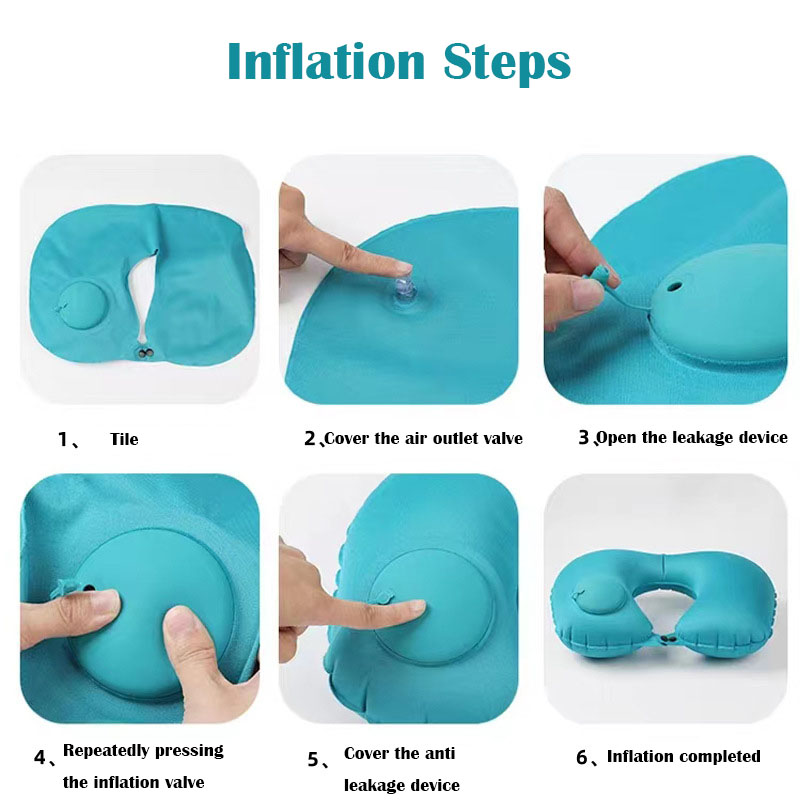 وسادة سفر على شكل حرف U خفيفة  - مراجعة Travel Pillow Inflatable وسعره