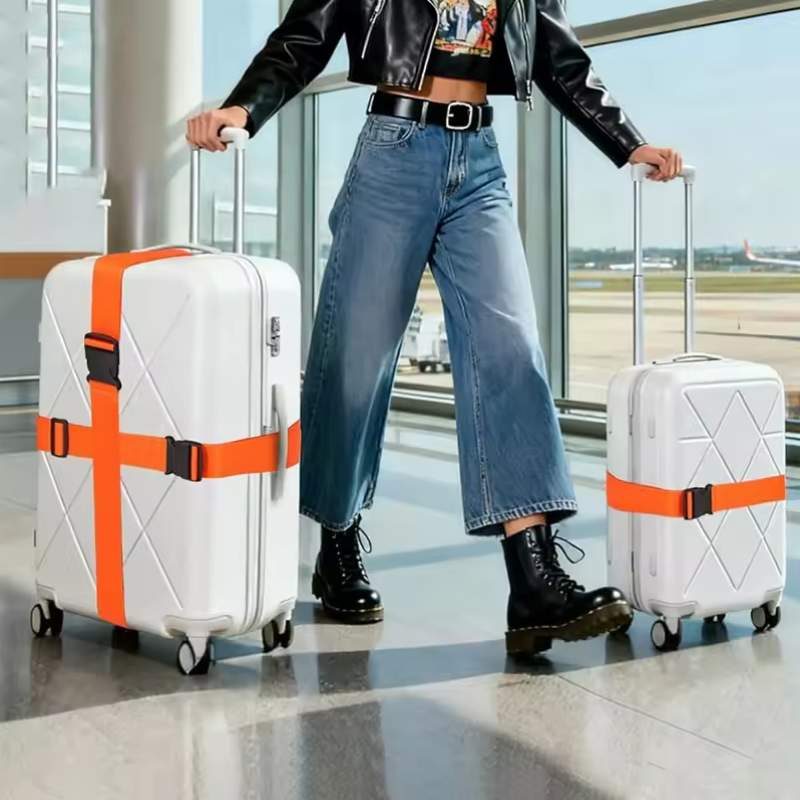مجموعة أحزمة الأمتعة، حزام تثب - مراجعة Travel Accessories Luggage Straps وسعره